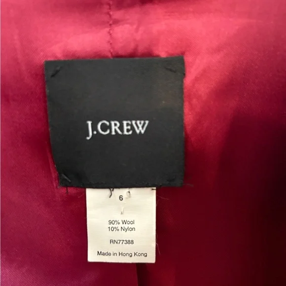 J. Crew WOOL Red Dress coat from Gilmore Girls - Picture 6 of 11
